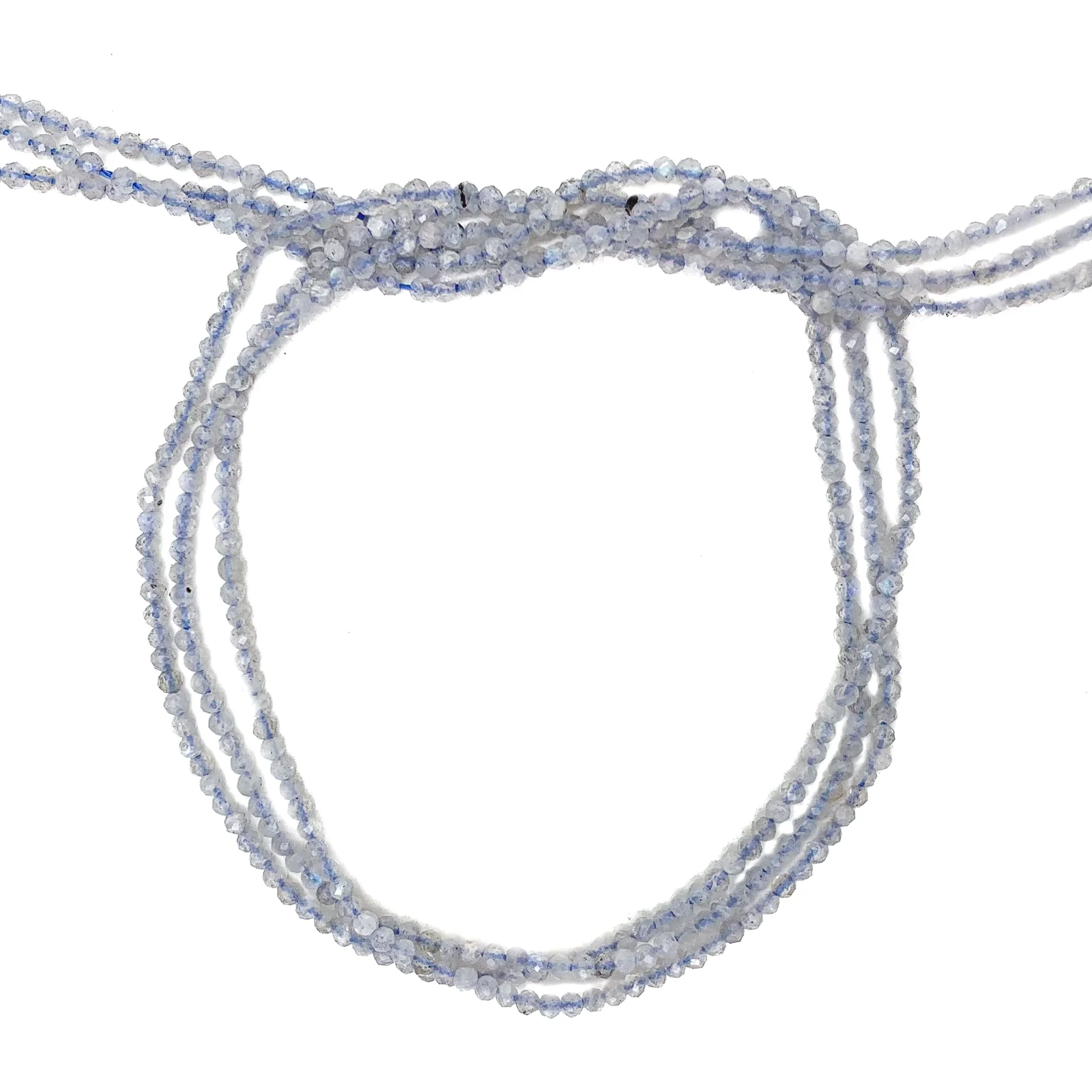 Labradorite 2mm Faceted Rounds Bead Strand - Image 5