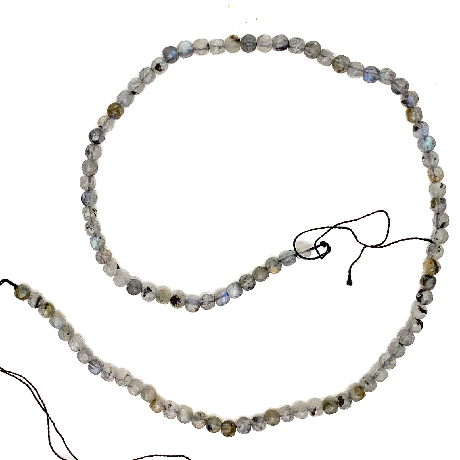 Labradorite 4mm Faceted Cubes Bead Strand - Image 2
