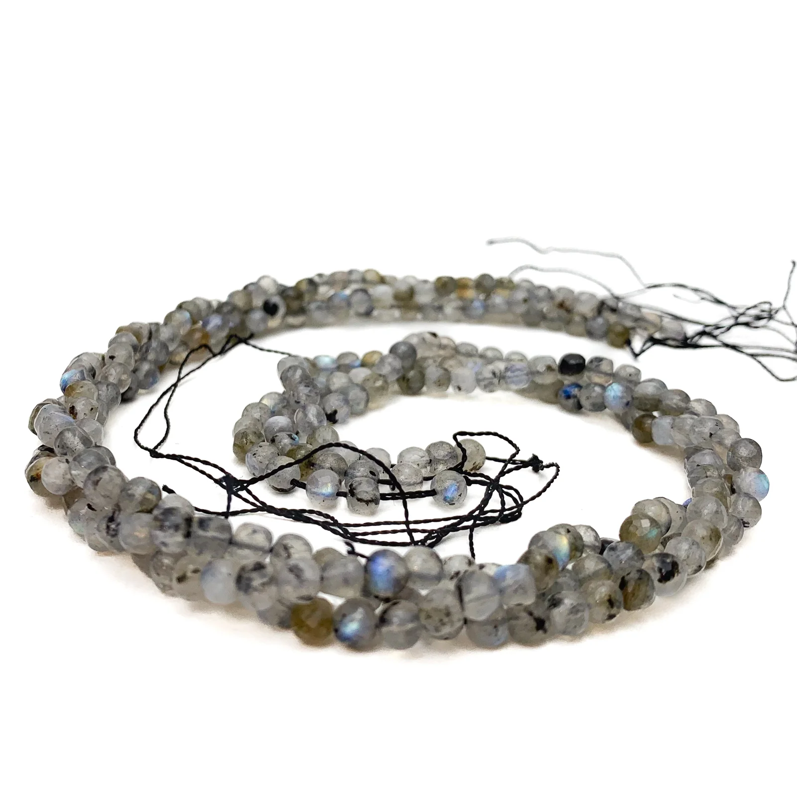 Labradorite 4mm Faceted Cubes Bead Strand - Image 4
