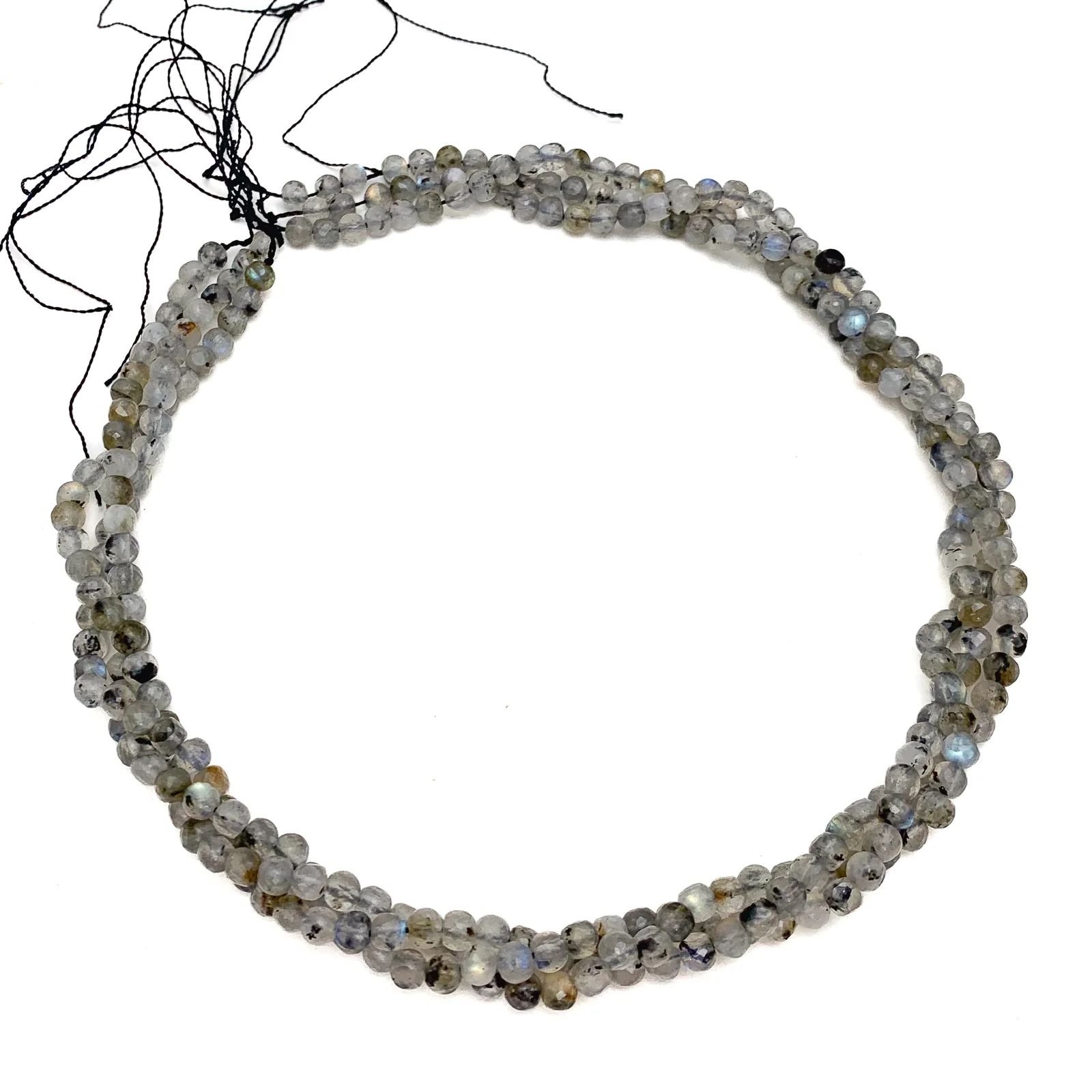 Labradorite 4mm Faceted Cubes Bead Strand - Image 5