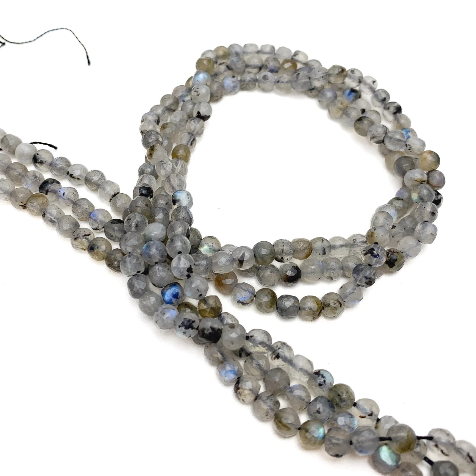 Labradorite 4mm Faceted Cubes Bead Strand - Image 6