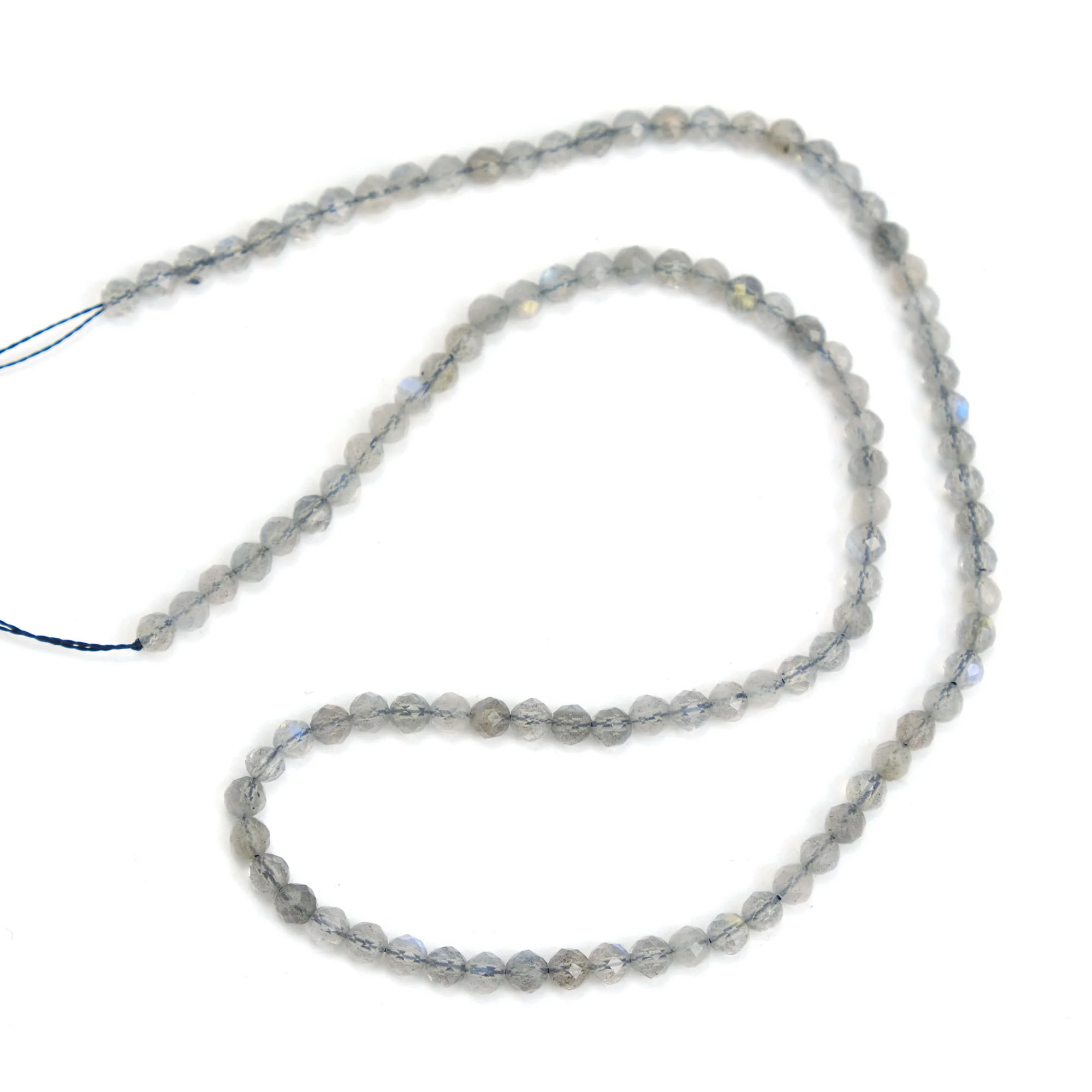 Labradorite 4mm Faceted Rounds - Image 3