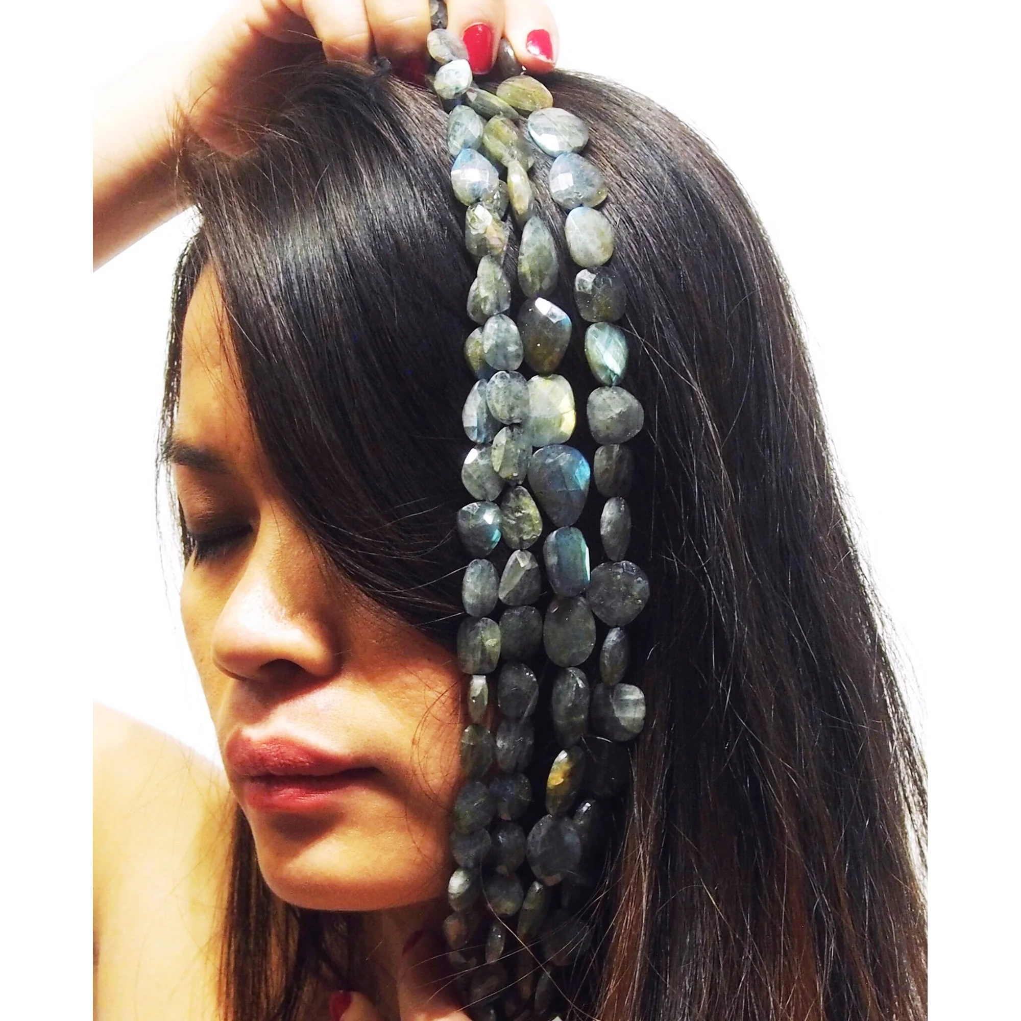 Labradorite Faceted Nugget Strand - Image 2