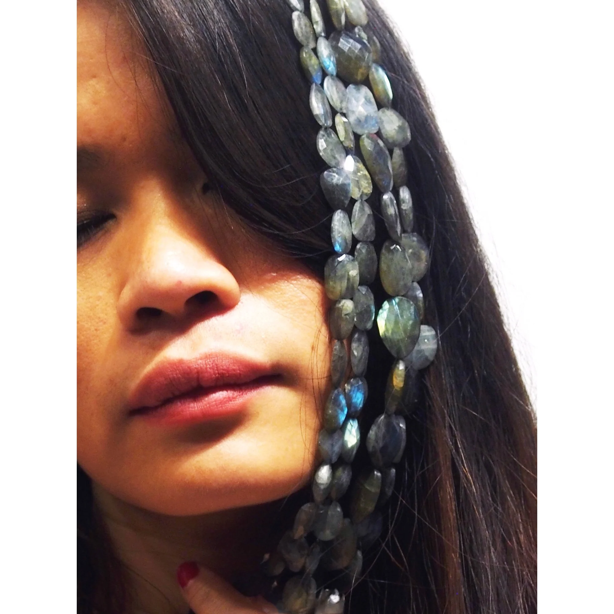 Labradorite Faceted Nugget Strand - Image 3