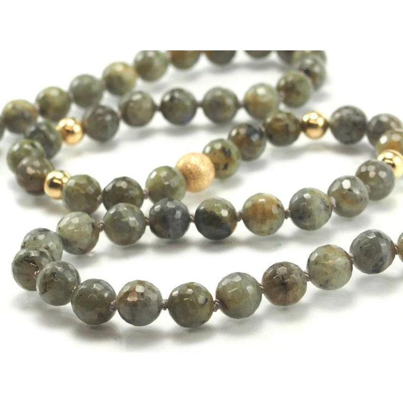 Labradorite Necklace with Gold Filled Trigger Clasp - Image 4