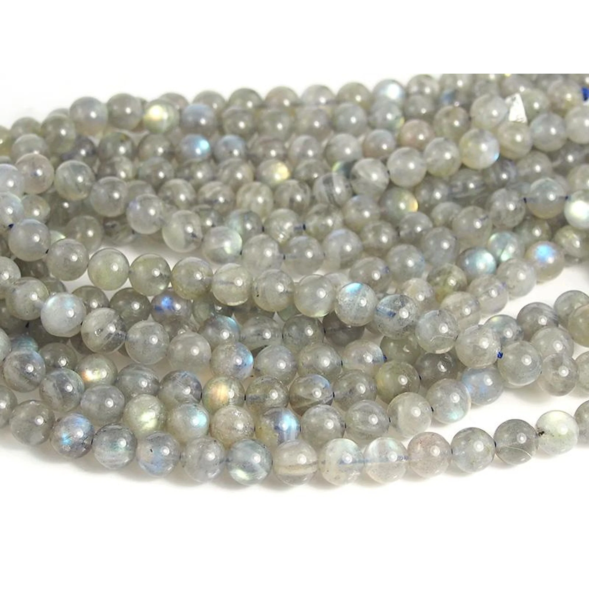 Labradorite Smooth Rounds 10mm Strand - Image 2