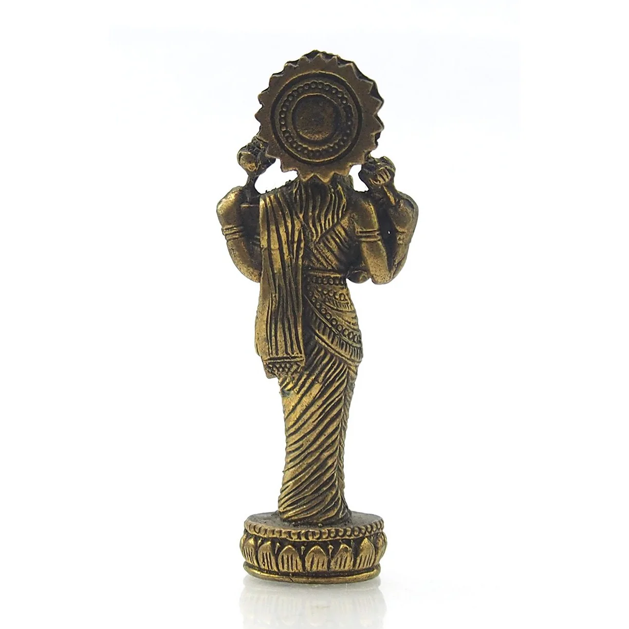 Lakshmi Brass Statue 2 - Image 3