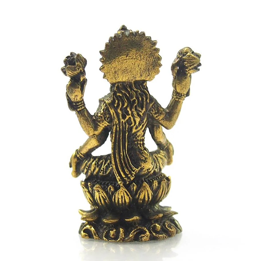 Lakshmi Brass Statue 3 - Image 3