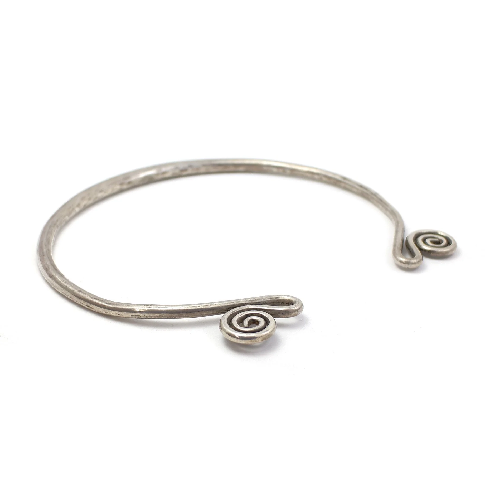 Laos Hill Tribe Authentic Antique Silver Dowry Currency Neck Ring Torque - Image 4