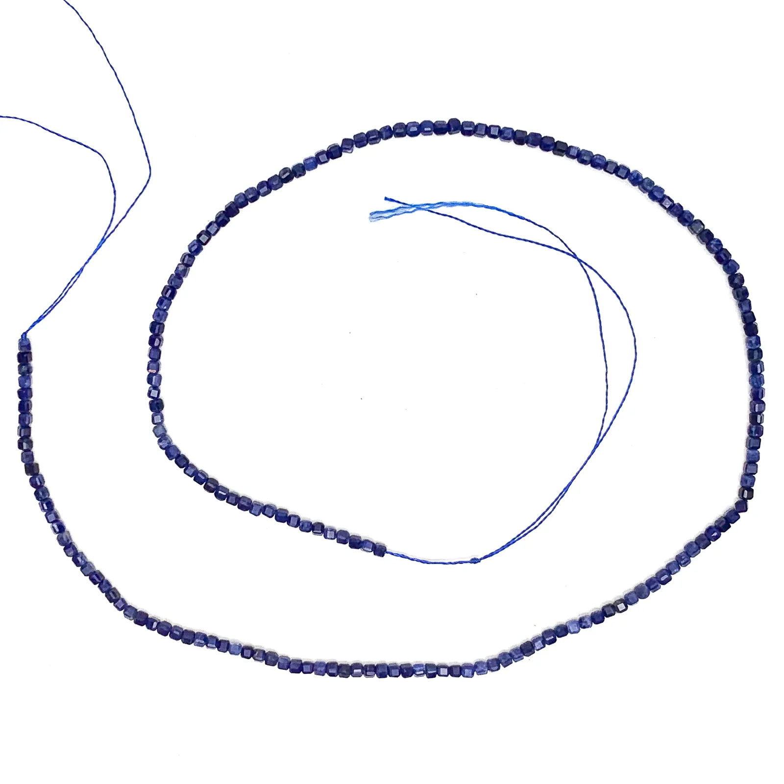 Lapis Lazuli 2.5mm Faceted Cubes Bead Strand - Image 2