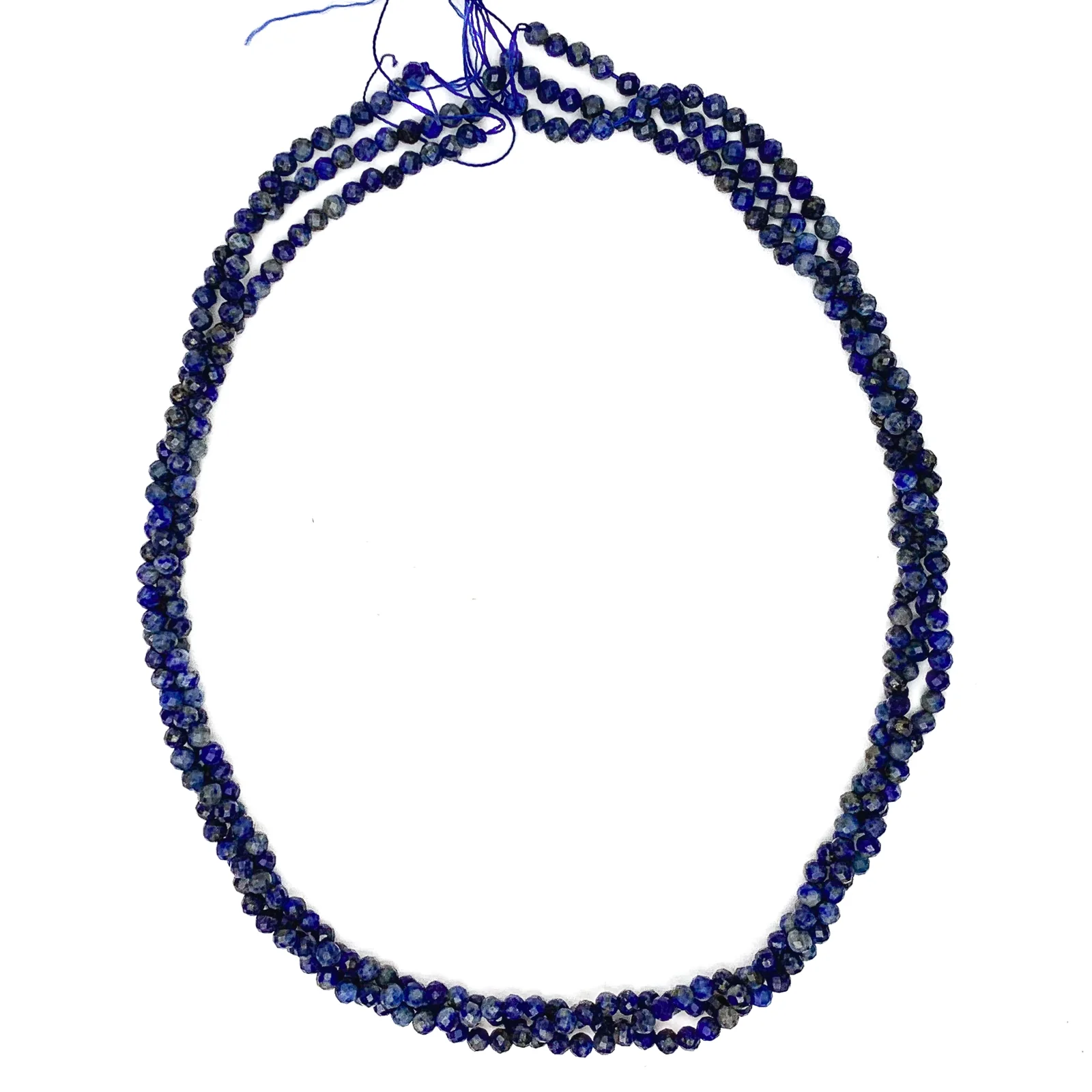 Lapis Lazuli 3.5mm Faceted Rounds Bead Strand - Image 5