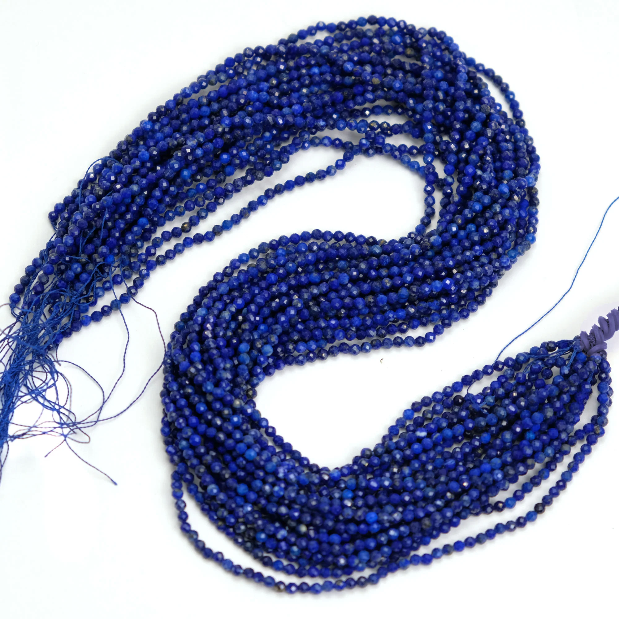Lapis Lazuli 3mm Faceted Rounds - Image 2