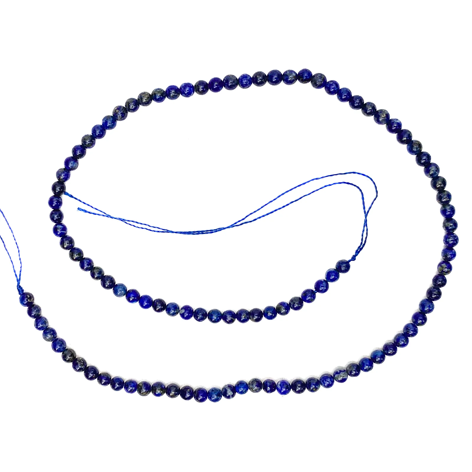 Lapis Lazuli 3.5mm Smooth Rounds Bead Strand - Image 2