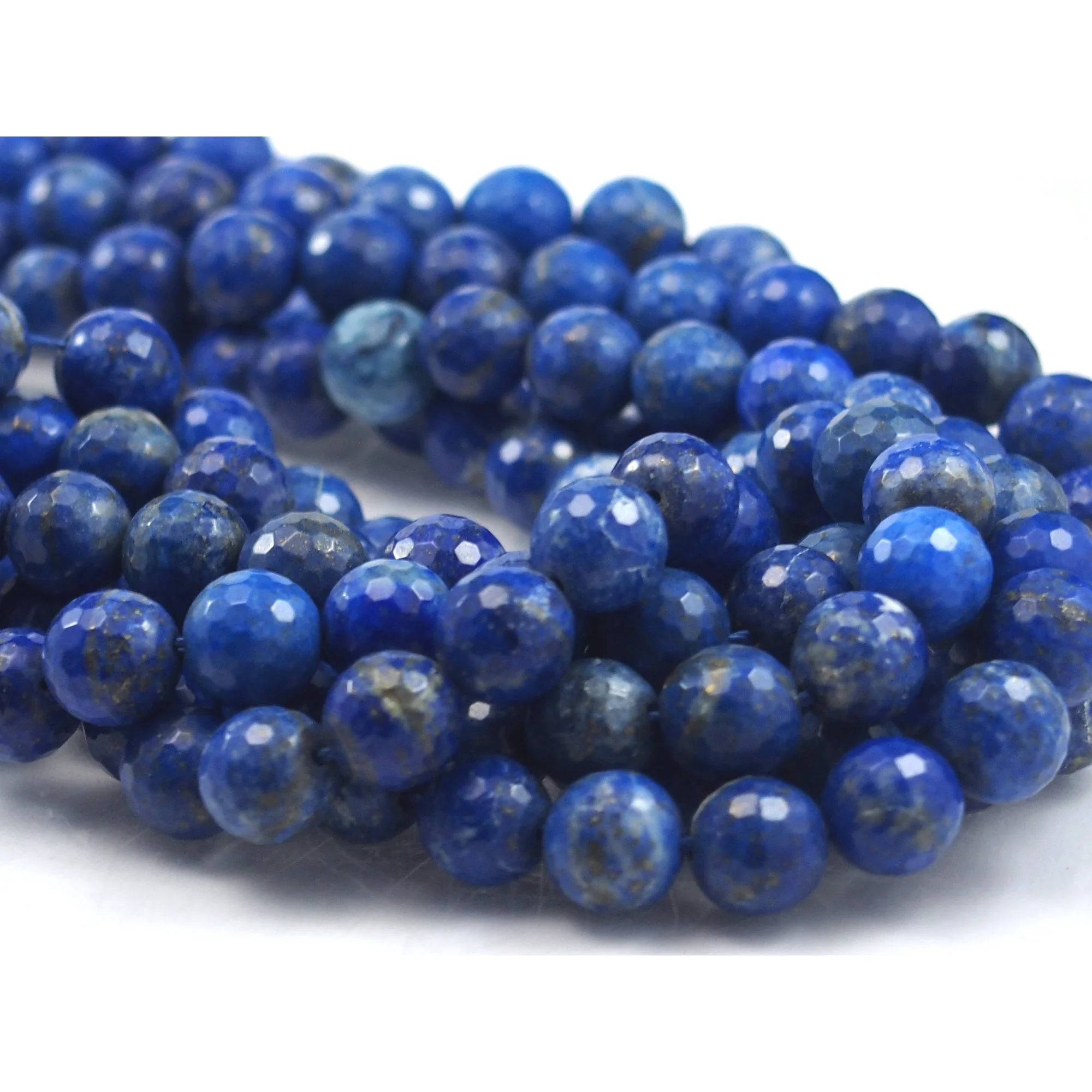 Lapis Lazuli Faceted Round 10mm Strand - Image 2