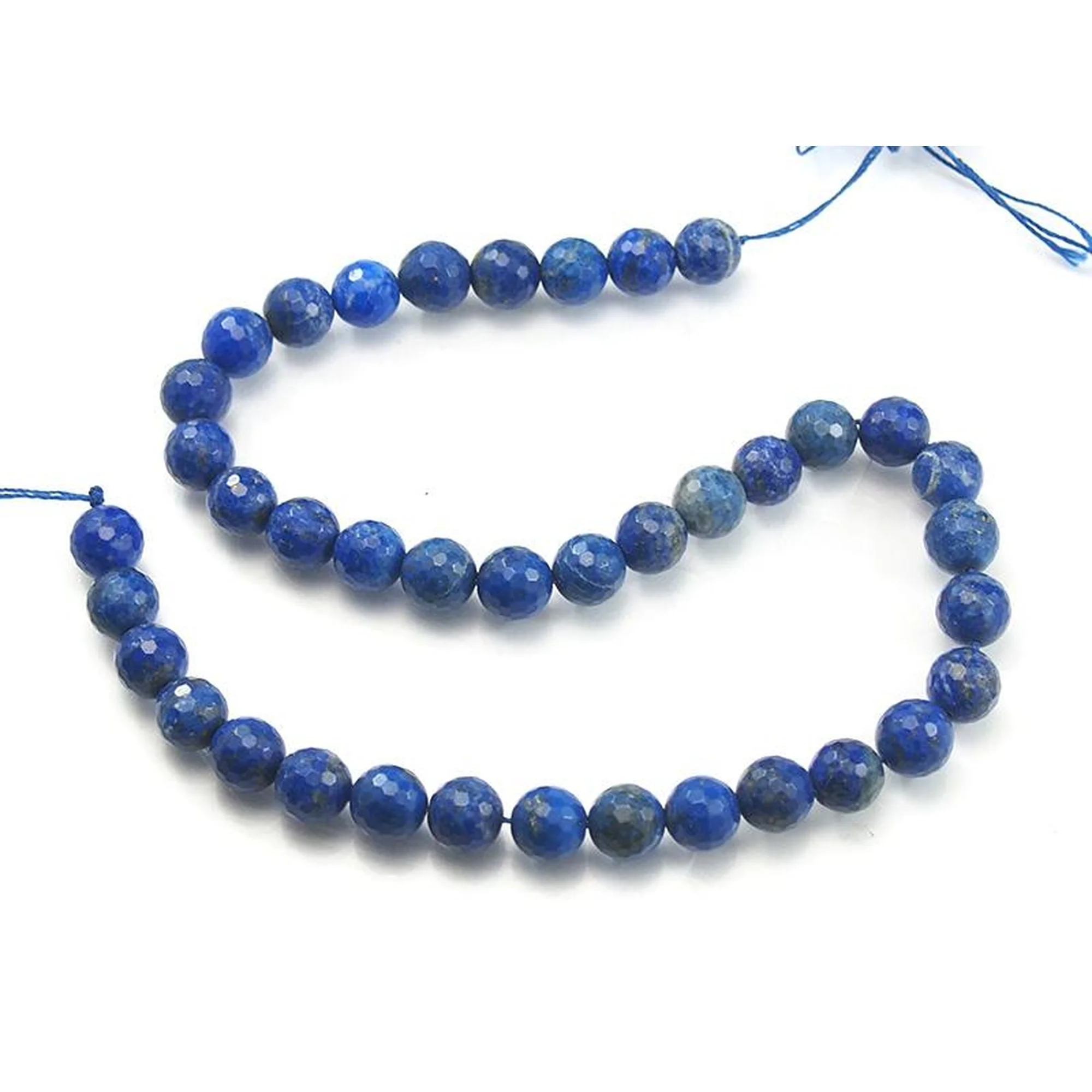 Lapis Lazuli Faceted Round 10mm Strand - Image 3