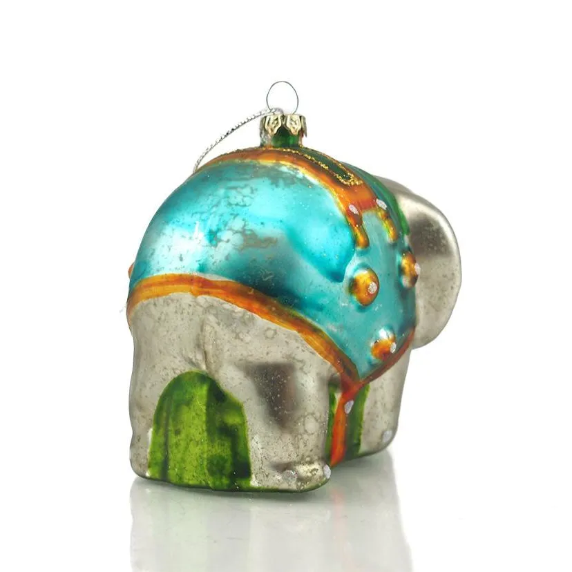 Elephant Glass Ornament Large - Image 3