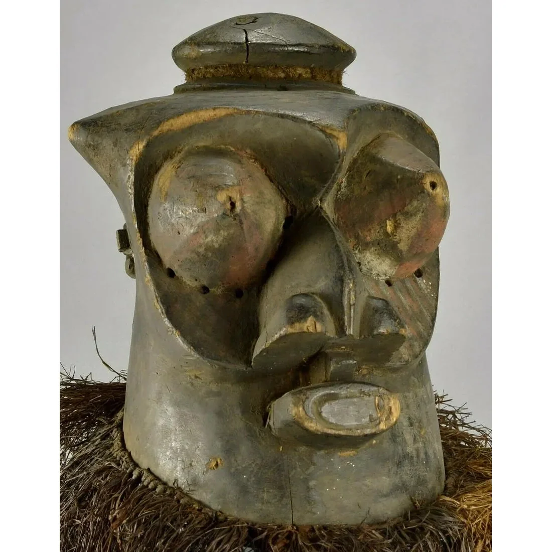 Large Kuba Helmet Mask, Congo - Image 6