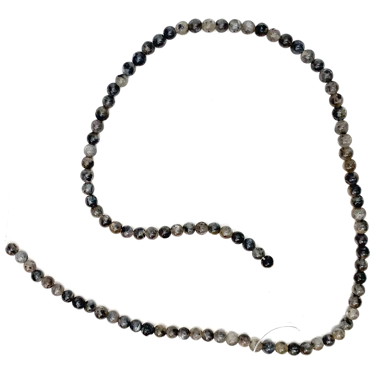 Larvikite 4mm Smooth Rounds Bead Strand - Image 2