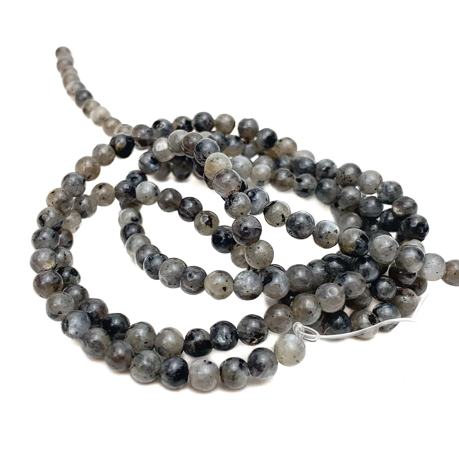 Larvikite 4mm Smooth Rounds Bead Strand - Image 5