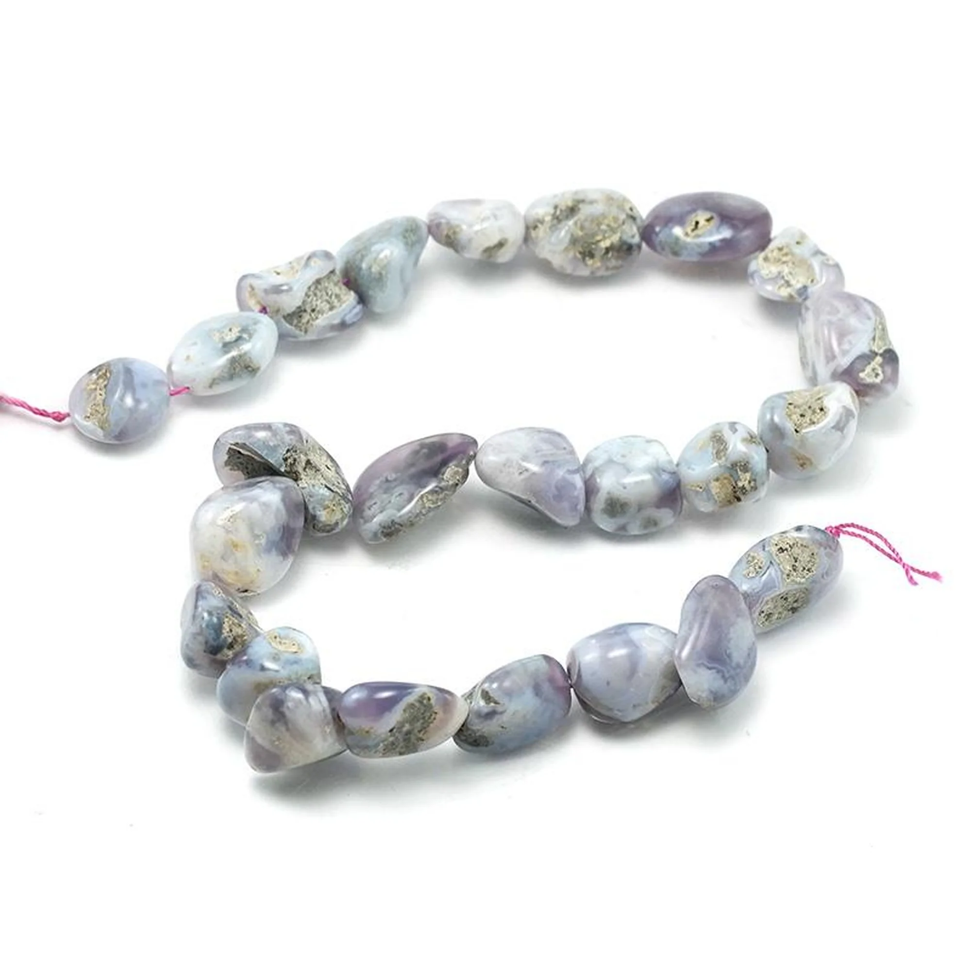 Lavender Chalcedony Nugget Strand - Image 4