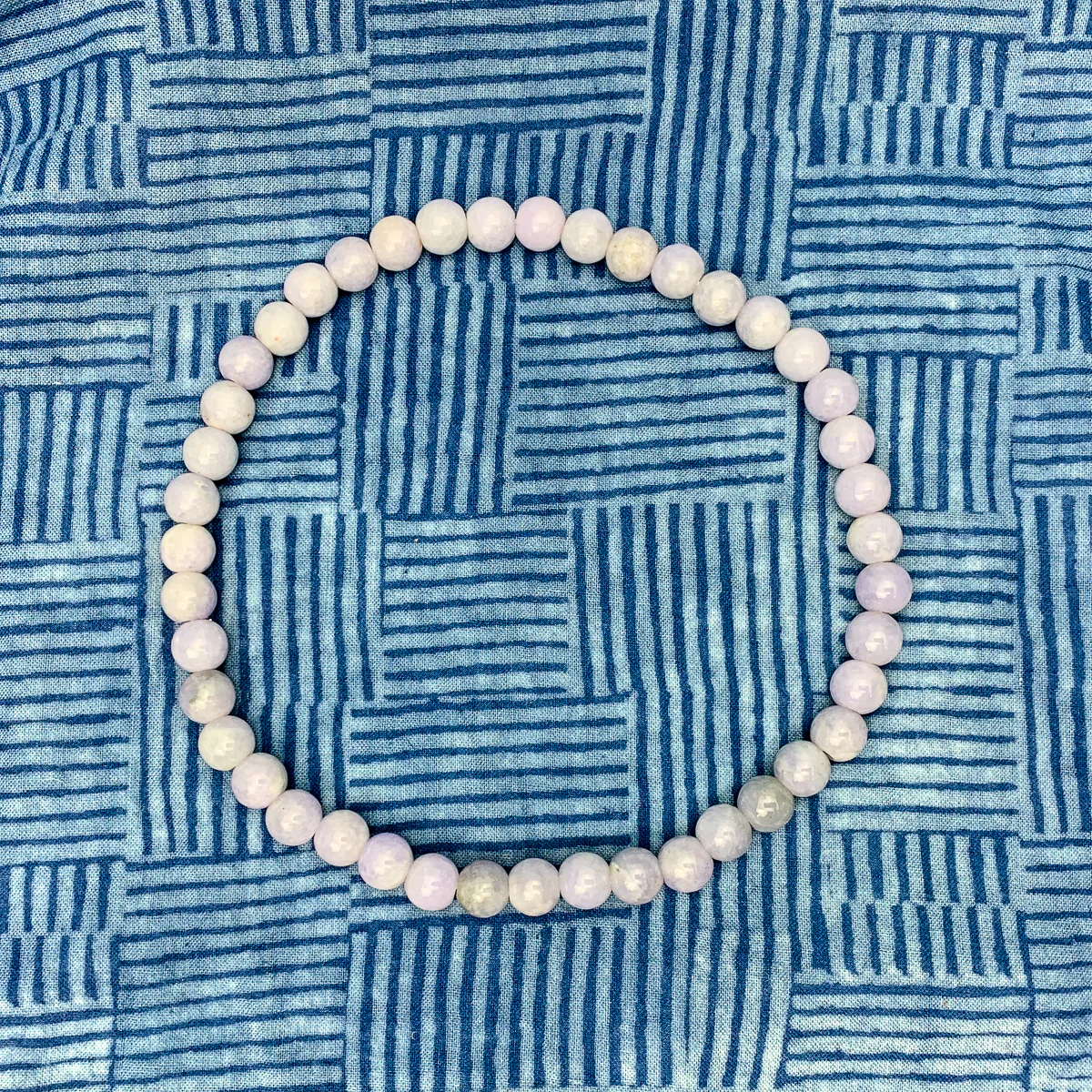 Lavender Jadeite 10mm Stretch Wrap Bracelet - Image 2