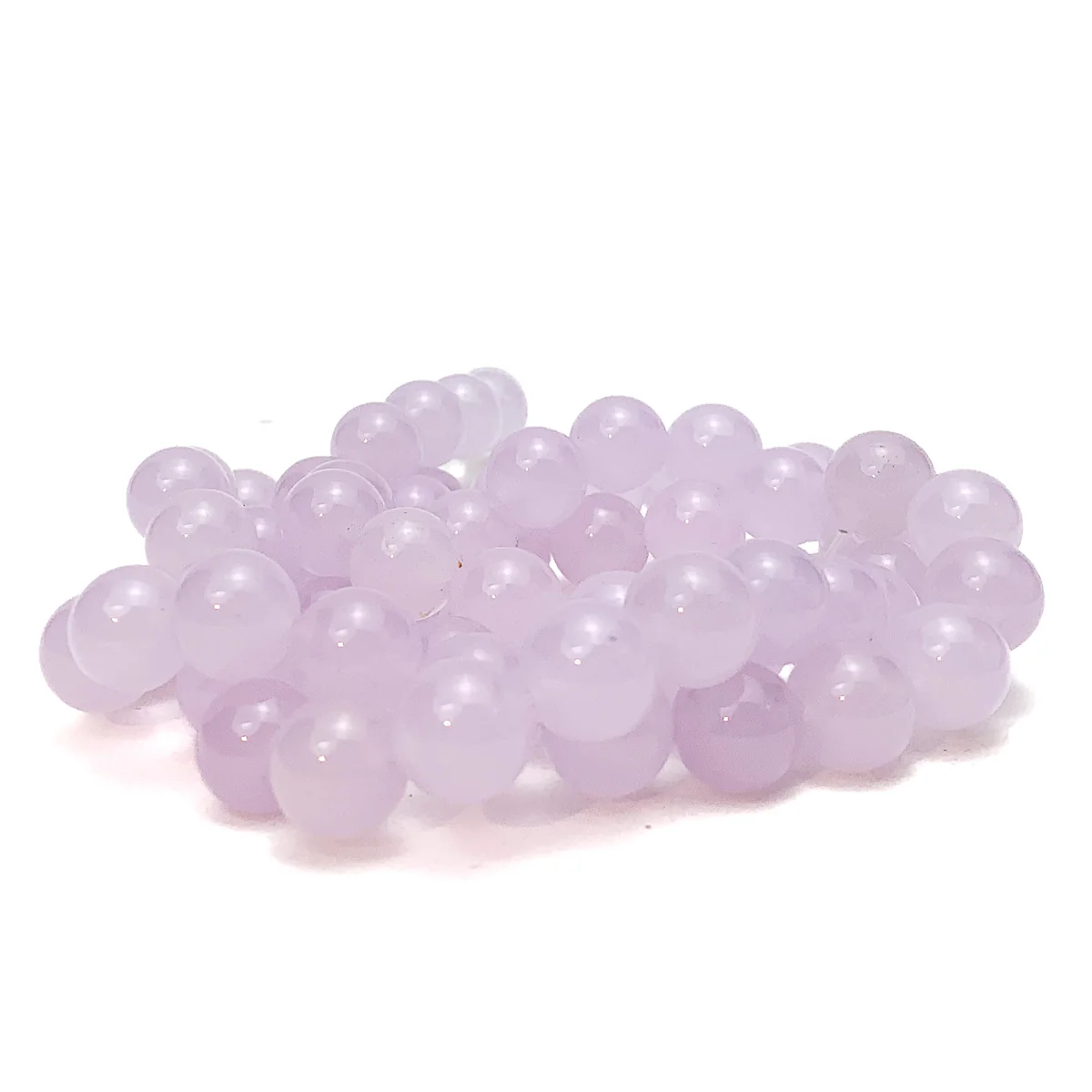 Lavender Jade (Dyed) 12mm Smooth Rounds Bead Strand - Image 3