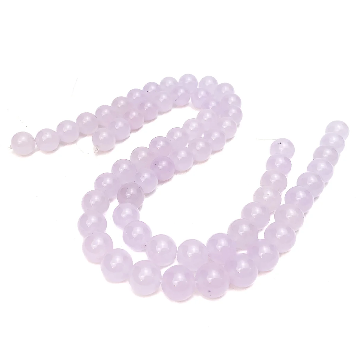 Lavender Jade (Dyed) 12mm Smooth Rounds Bead Strand - Image 5