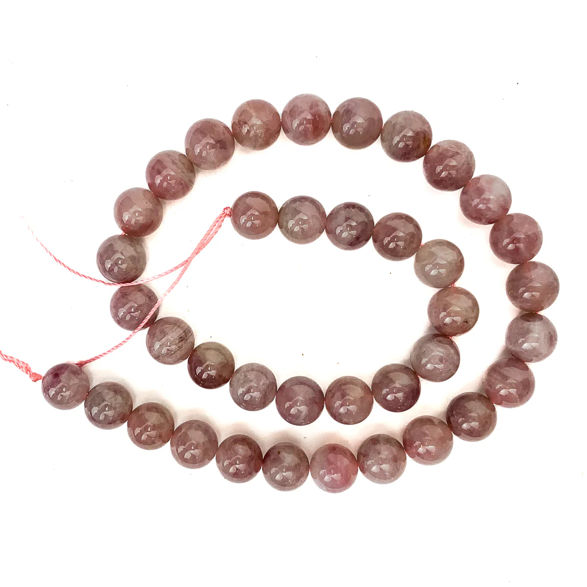 Lavender Rose Quartz 10mm Rounds - Image 2