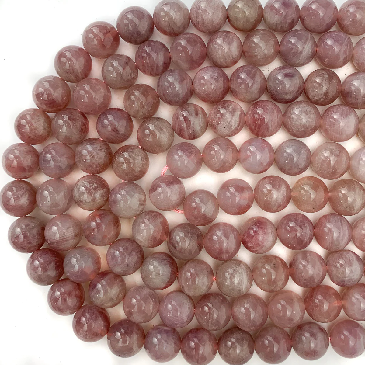 Lavender Rose Quartz 10mm Rounds - Image 4