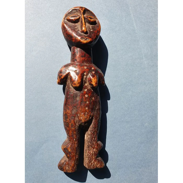 Lega Bwami Initiation Statuette Carved Bone RARE and Fine, Congo #135 PROVENANCE - Image 2