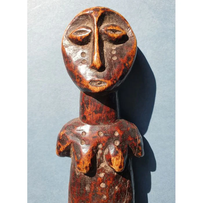 Lega Bwami Initiation Statuette Carved Bone RARE and Fine, Congo #135 PROVENANCE - Image 3