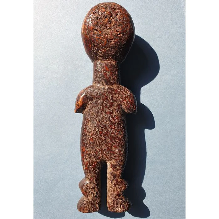 Lega Bwami Initiation Statuette Carved Bone RARE and Fine, Congo #135 PROVENANCE - Image 4
