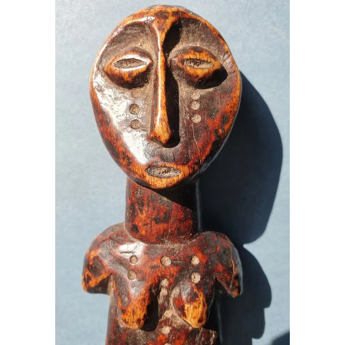 Lega Bwami Initiation Statuette Carved Bone RARE and Fine, Congo #135 PROVENANCE - Image 5