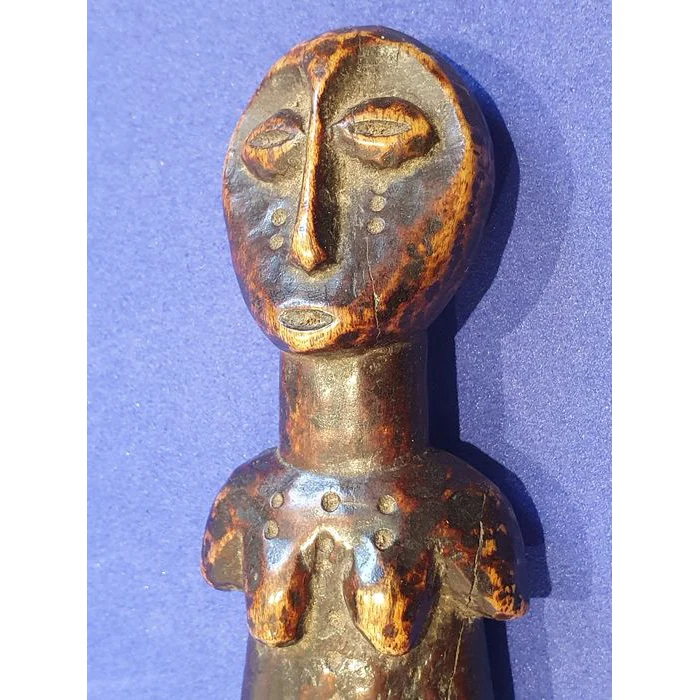 Lega Bwami Initiation Statuette Carved Bone RARE and Fine, Congo #135 PROVENANCE - Image 6