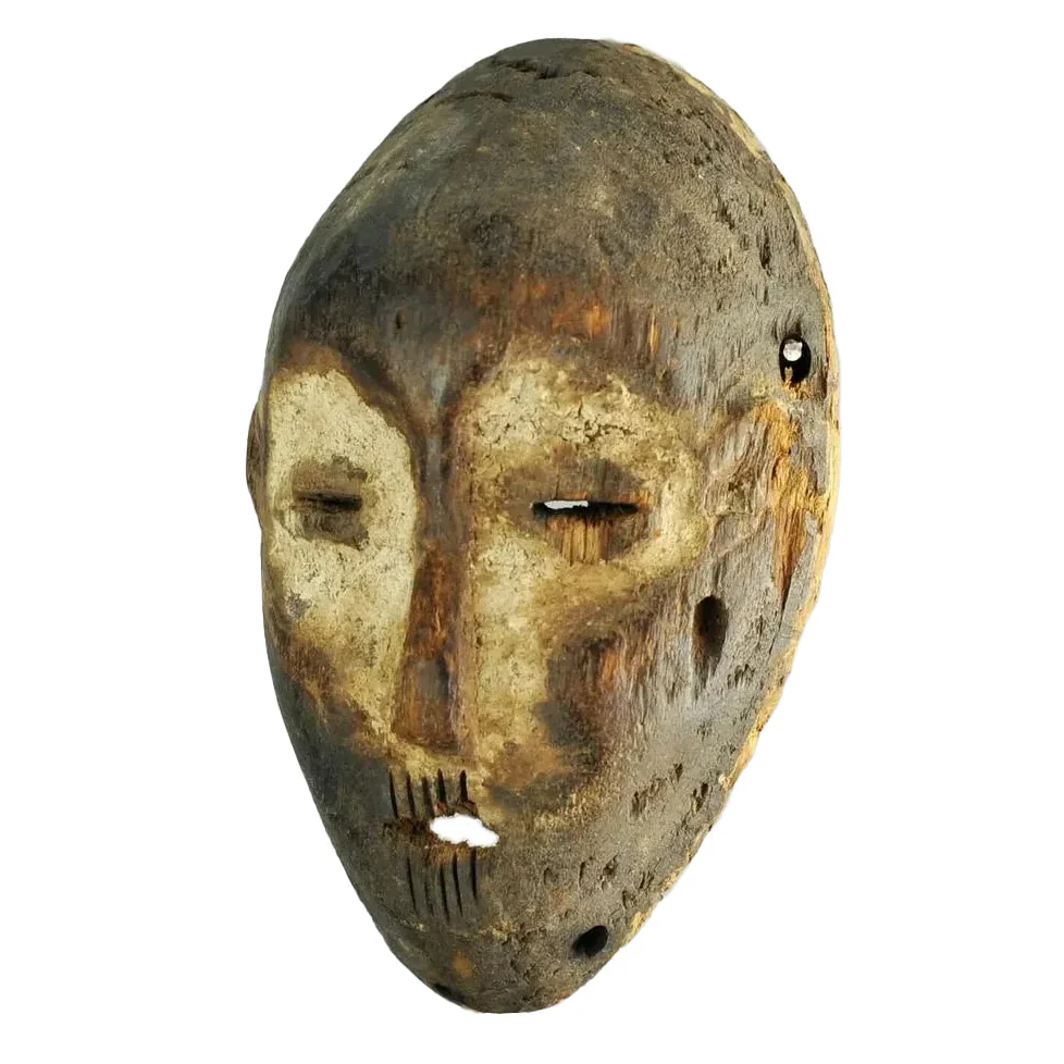 Lega Lukwakongo Bwami Miniature 6" Mask, Democratic Republic of Congo: #65 - Image 3
