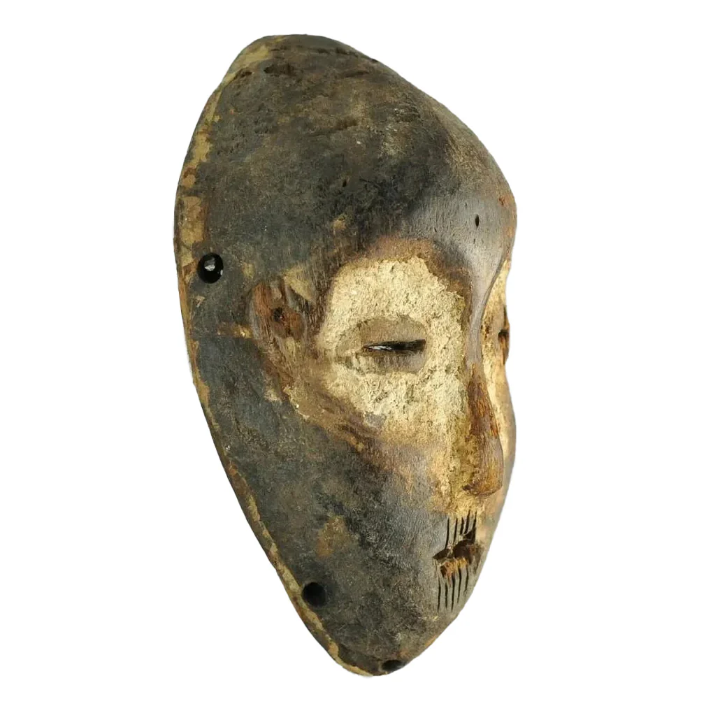 Lega Lukwakongo Bwami Miniature 6" Mask, Democratic Republic of Congo: #65 - Image 4