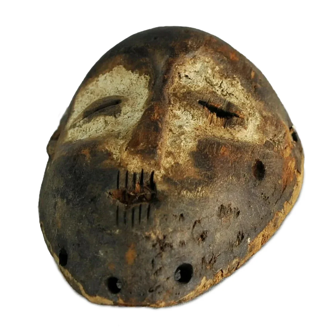 Lega Lukwakongo Bwami Miniature 6" Mask, Democratic Republic of Congo: #65 - Image 8