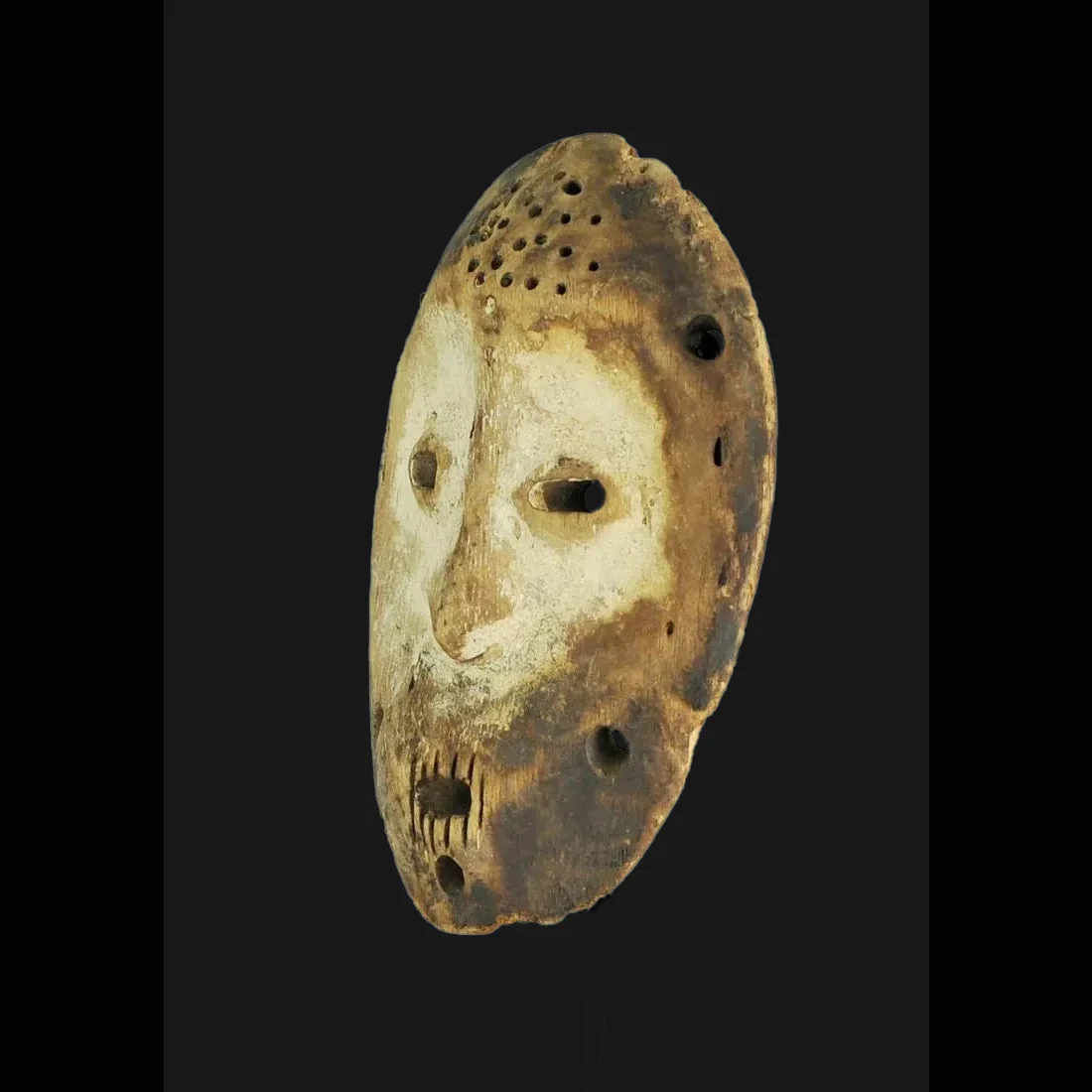 Lega Lukwakongo Bwami Miniature Mask, Democratic Republic of Congo #47 - Image 3