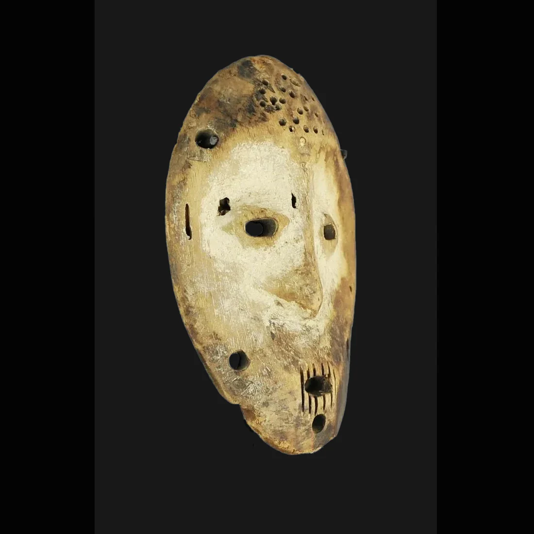 Lega Lukwakongo Bwami Miniature Mask, Democratic Republic of Congo #47 - Image 4