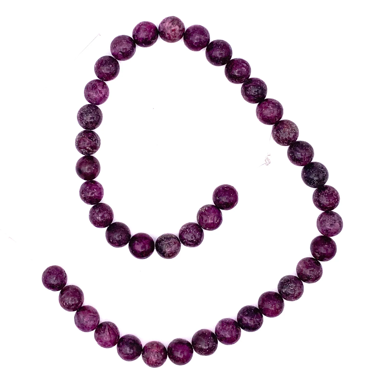 Lepidolite 10mm Smooth Rounds Bead Strand - Image 2