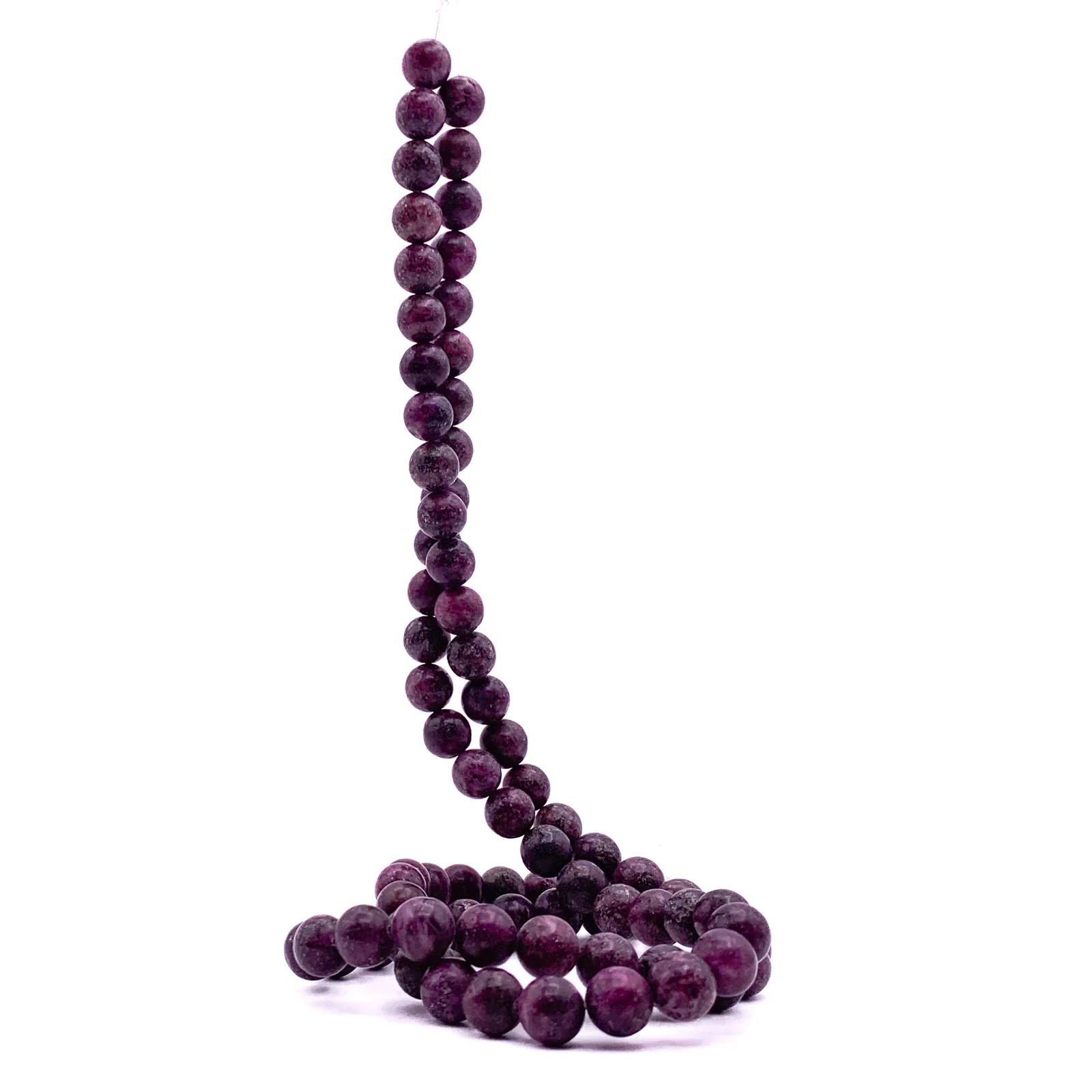 Lepidolite 10mm Smooth Rounds Bead Strand - Image 6
