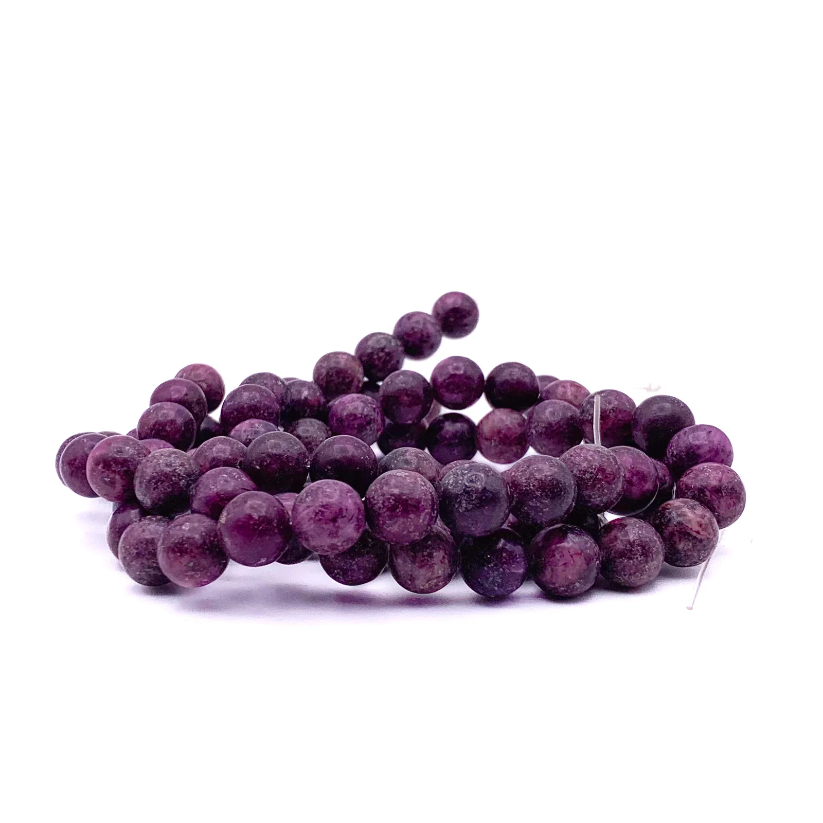 Lepidolite 10mm Smooth Rounds Bead Strand - Image 7
