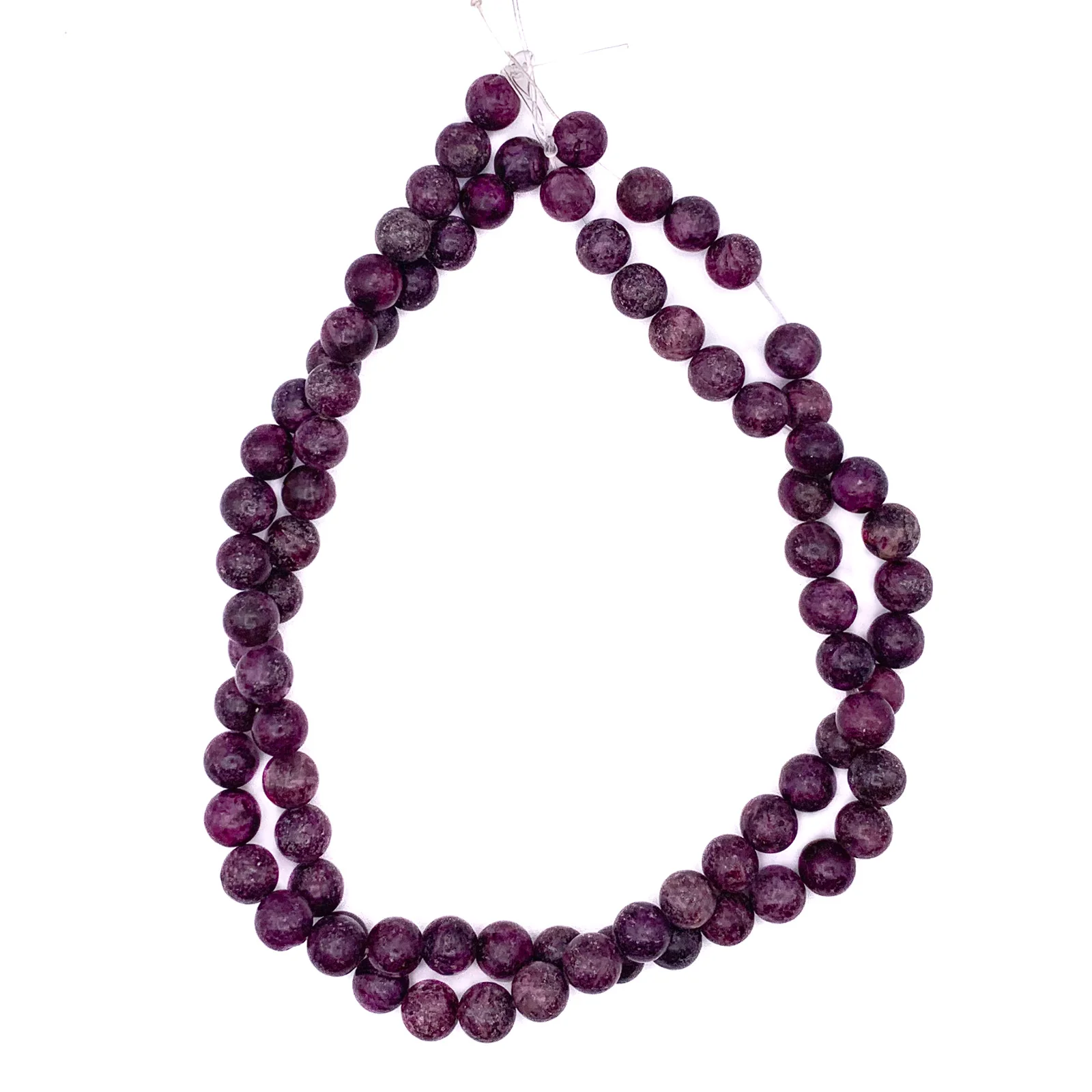 Lepidolite 10mm Smooth Rounds Bead Strand - Image 8