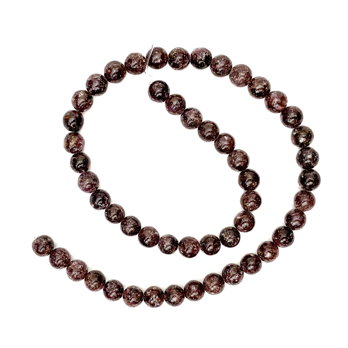 Lepidolite 8mm Smooth Rounds - Image 2