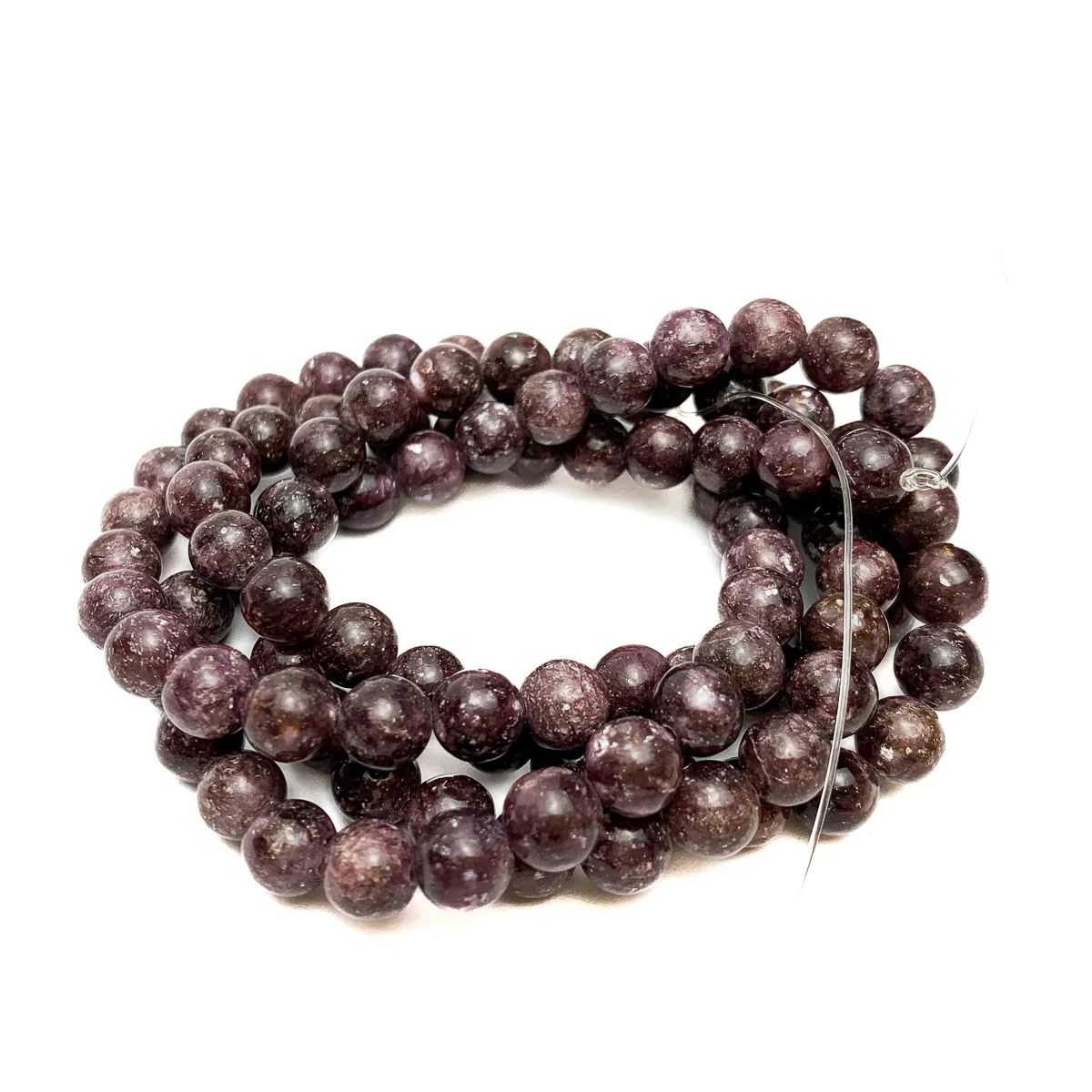 Lepidolite 8mm Smooth Rounds - Image 4