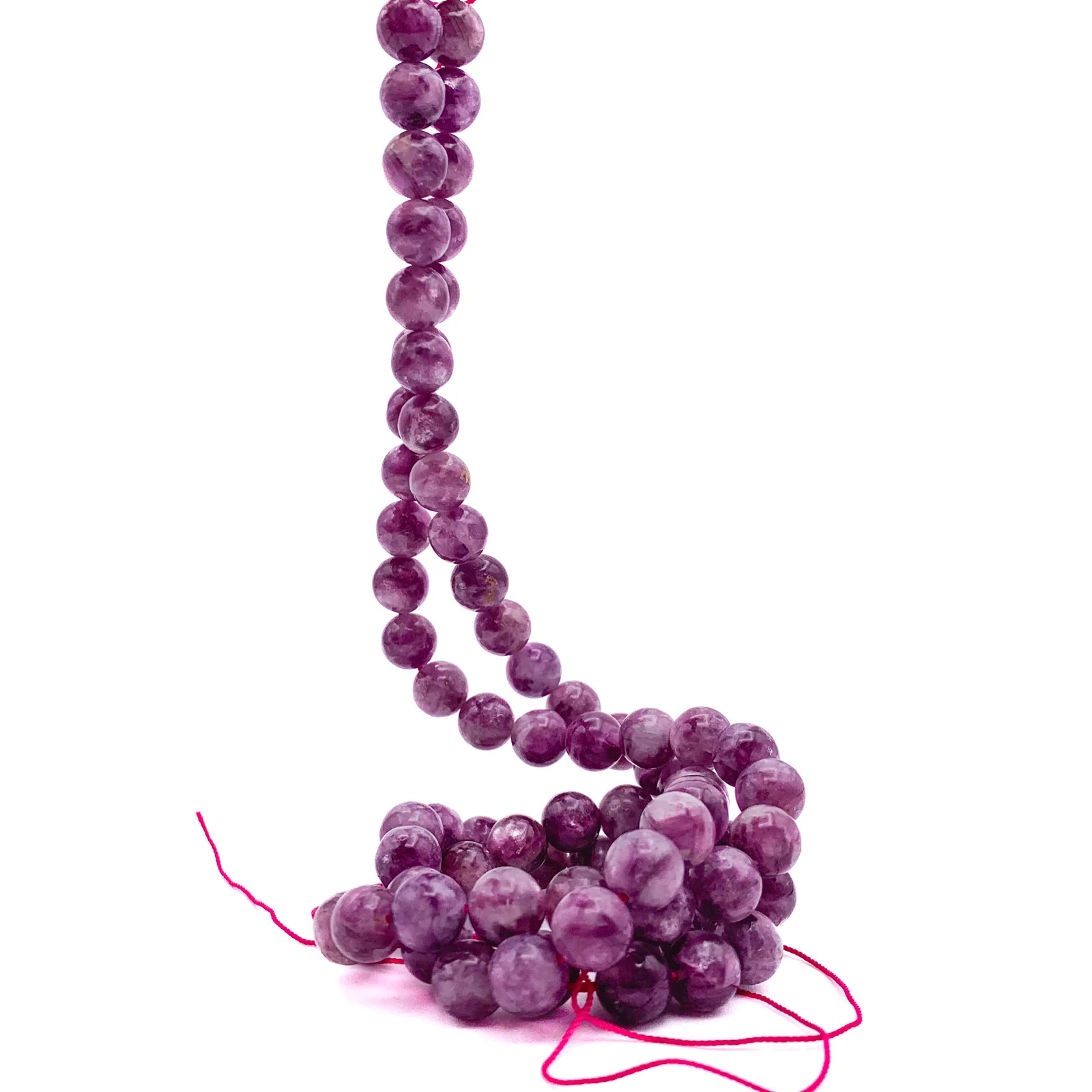 Lepidolite AAA 10mm Smooth Rounds Bead Strand - Image 5