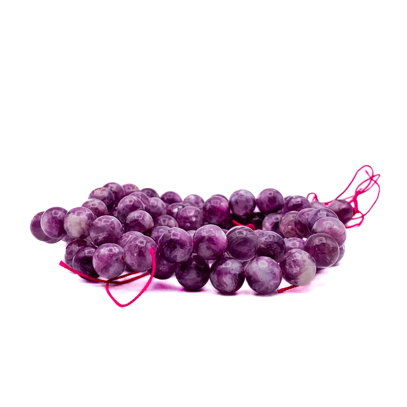Lepidolite AAA 10mm Smooth Rounds Bead Strand - Image 8