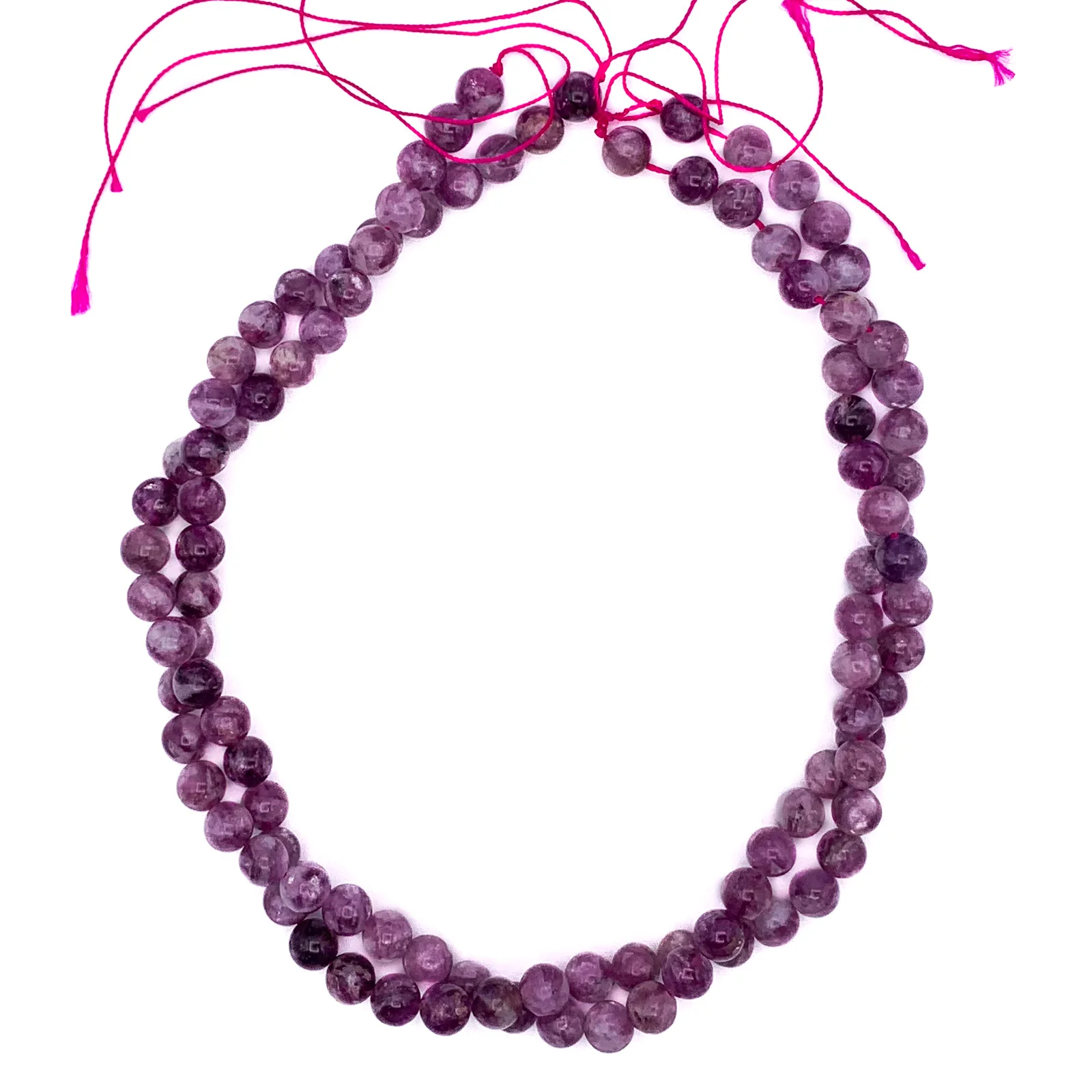 Lepidolite AAA 8mm Smooth Round Bead Strand - Image 9
