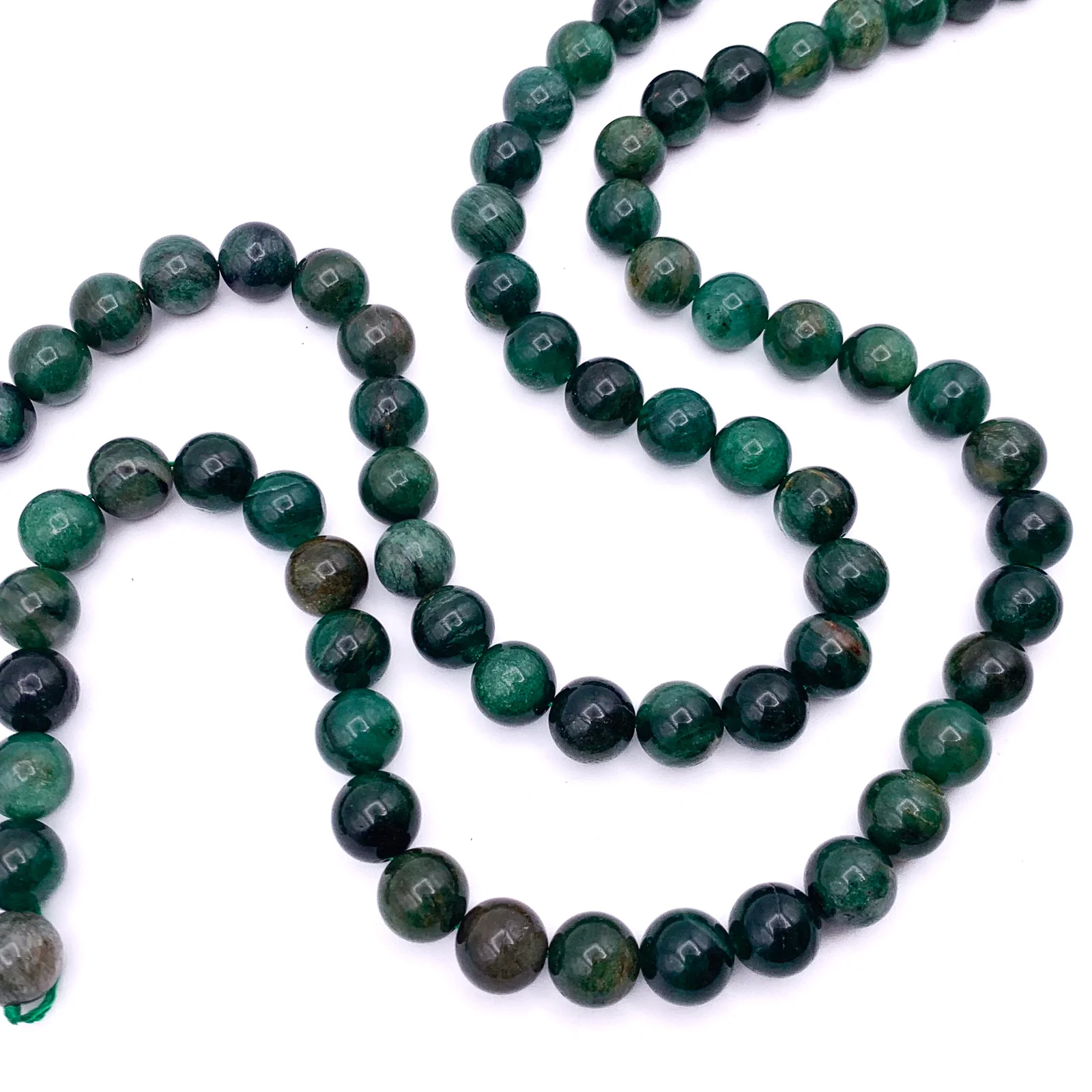 Lepidolite Green 10mm Smooth Rounds Bead Strand - Image 4