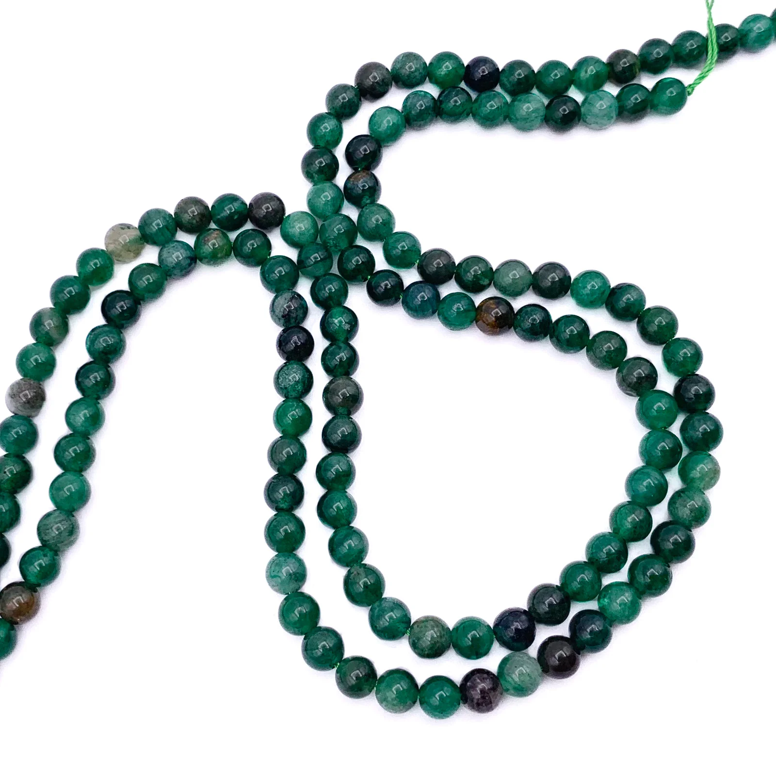 Lepidolite Green 6mm Smooth Rounds Bead Strand - Image 3
